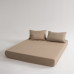 Комплект постельного белья Однотонный Сатин Элитный на резинке OCER022